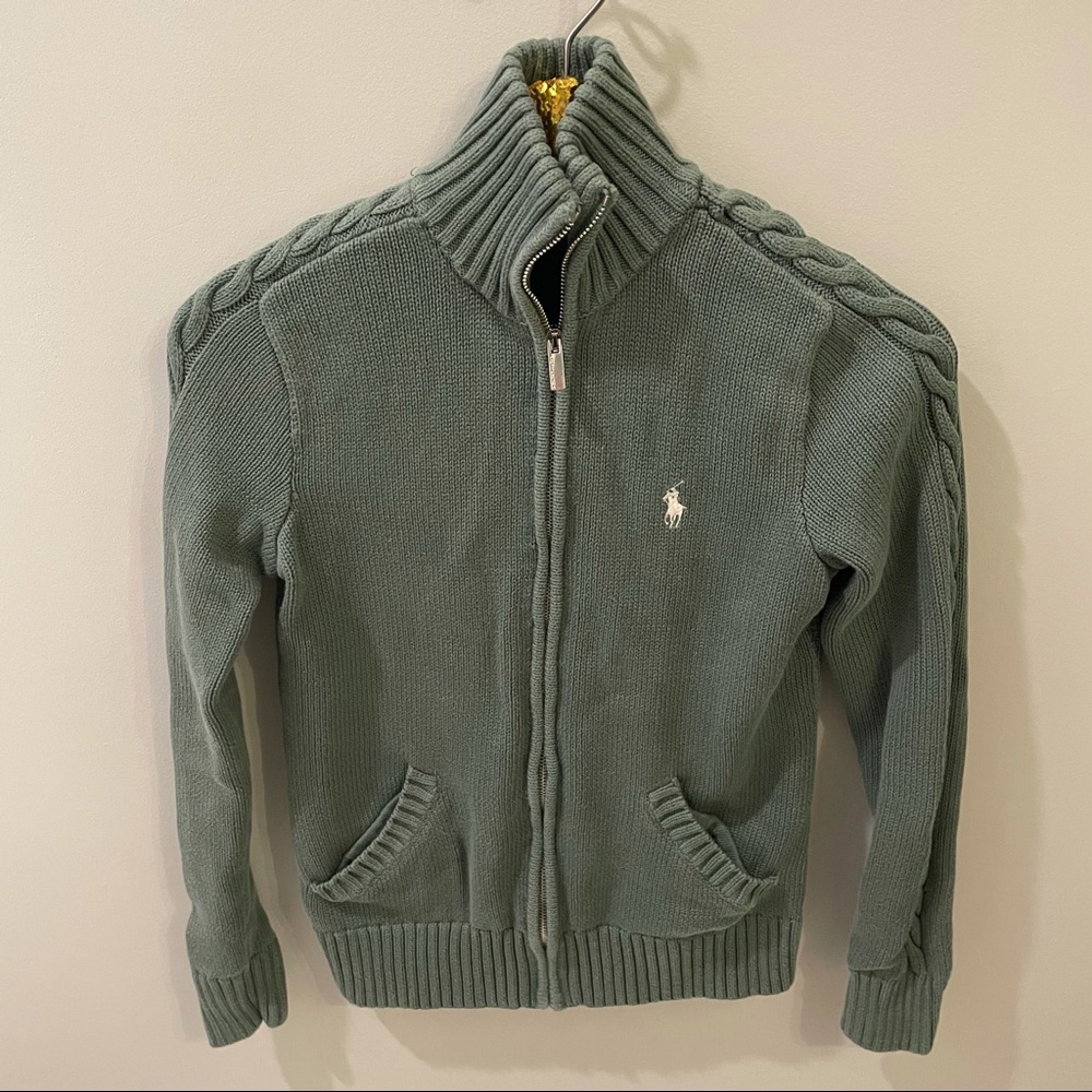Green Ralph Lauren Knit Sweater Sz M